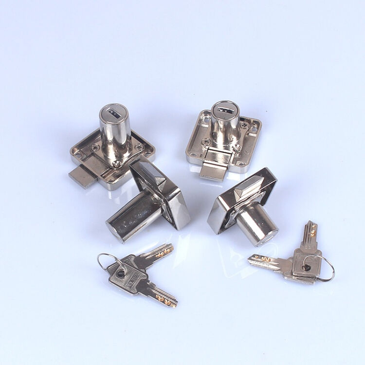 办公桌柜门锁柜子锁衣柜锁加长家具锁柜内五金配件 乳白色 303老式锁