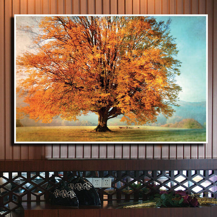 家居酒店装饰 油画 黄金树风景客厅走廊挂画