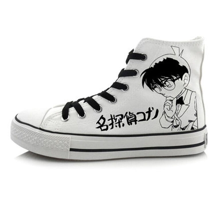 绅立若馨 高帮帆布鞋女鞋动漫学生鞋情侣鞋名侦探柯南怪盗基德灰原哀