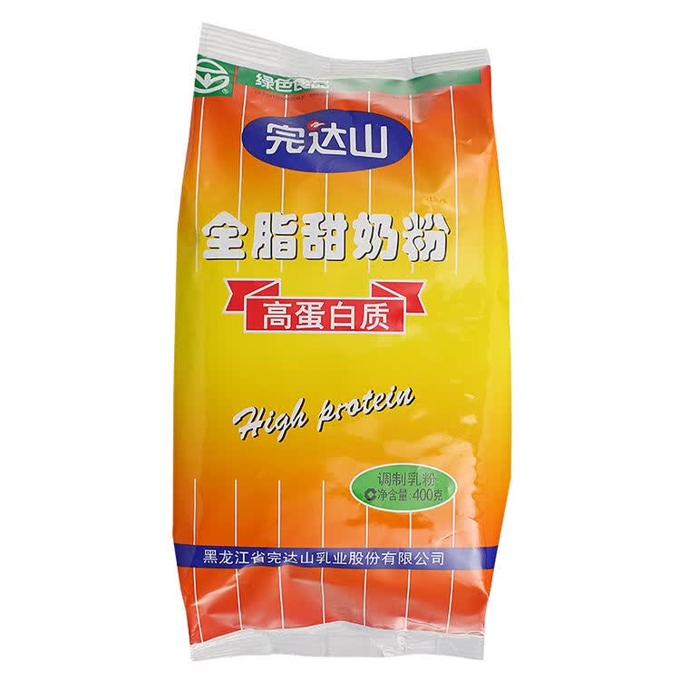 完达山 全脂甜奶粉(高蛋白)400g 1袋装