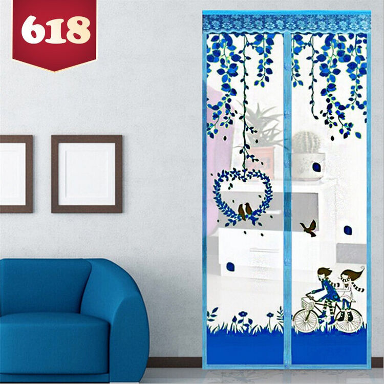 防蚊门帘纱窗门帘 蓝色一百乘二百一【图片 价格 品牌 评论】-京东