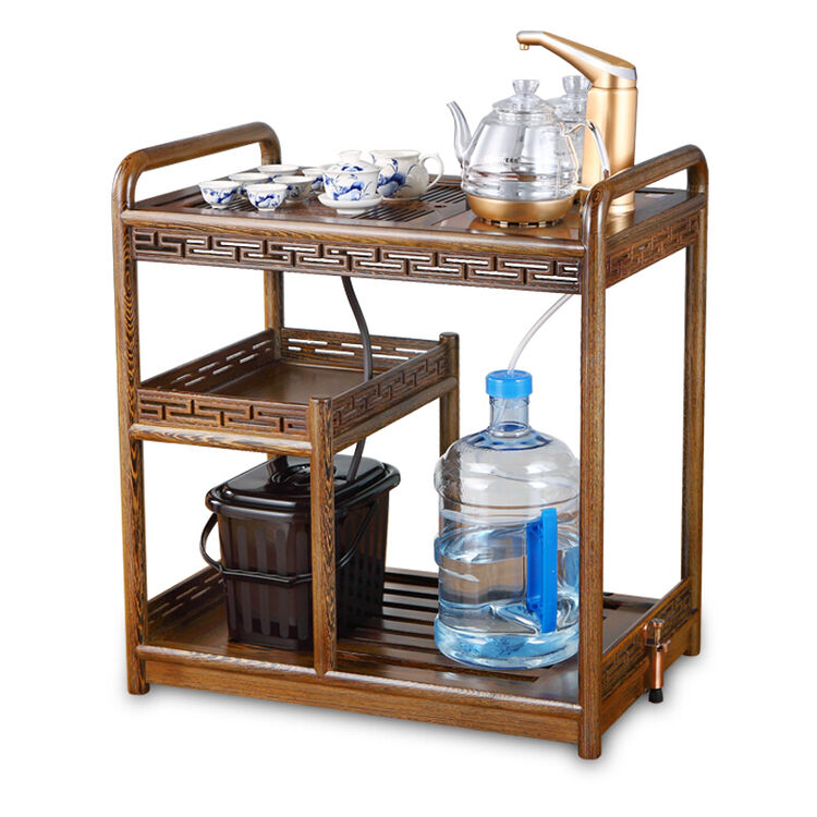 金灶(kamjove) 移动茶车搭配自动上水电茶炉 智能木雕茶吧机 自动茶具