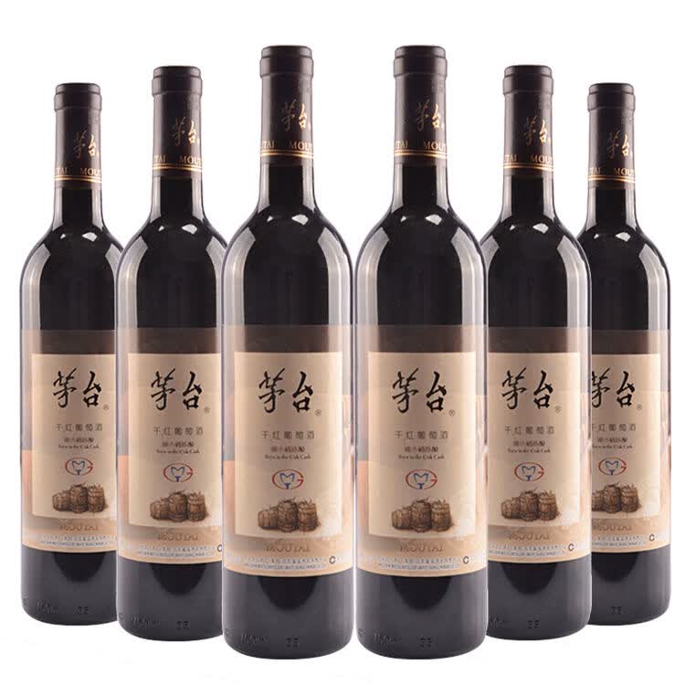 茅台 红酒 干红葡萄酒 12%vol(度)750ml橡木桶陈酿 橡木桶陈酿整箱装6