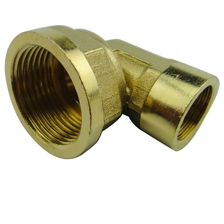 晶润 全铜加厚 1寸转4分内丝铜弯头 90度异径水管内丝弯头