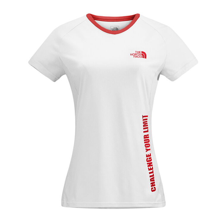 北面女款春夏户外舒适透气吸湿排汗速干圆领短袖t恤 ce2l pf3(白色)