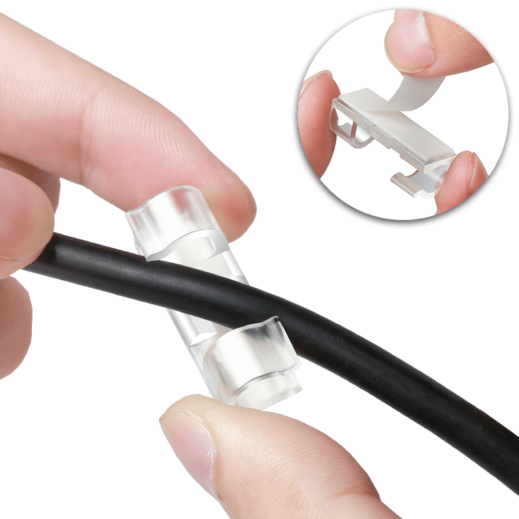 线夹子贴墙粘数据器电线固定免钉线缆卡线扣走线卡扣网线掐子收纳