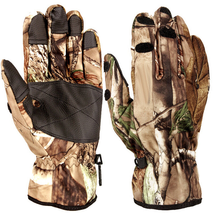 户外手套 山行迷彩作训手套 打猎摄影可露指户外运动手套 丛林迷彩 m