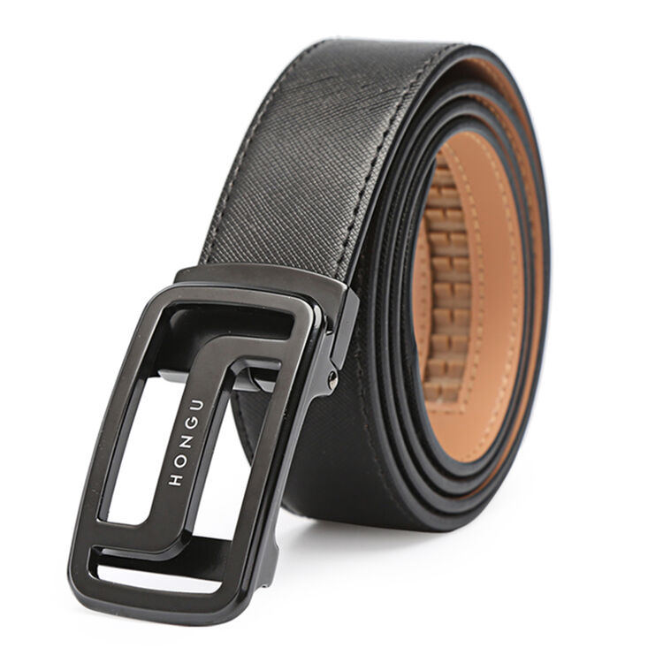 红谷hongu 男士皮带 新款时尚皮带男商务自动扣腰带h21303915
