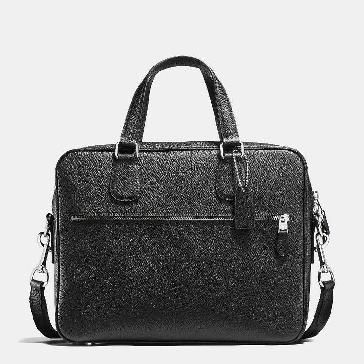 全球购蔻驰(coach) hudsonbag 5in 男商务休闲公文包 sv/bk