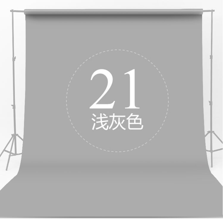 35*5米摆拍摄影道具纯色影楼背景布照相拍照背景 21浅灰色