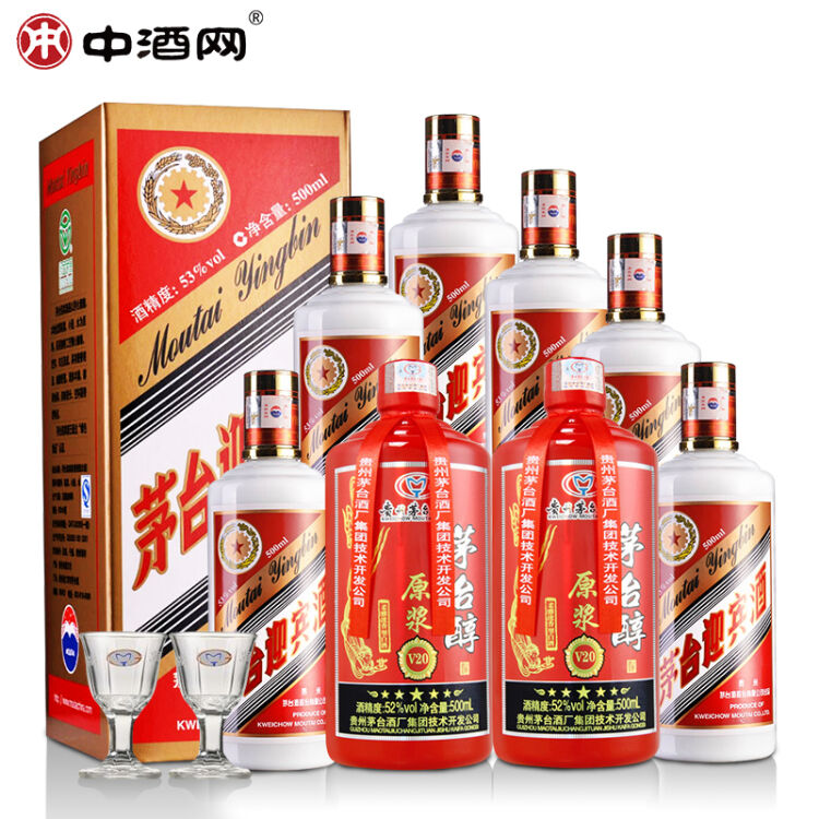 【8瓶量販裝】茅臺 迎賓酒 53度500ml 整箱 茅臺醇 原漿 52度500ml*2