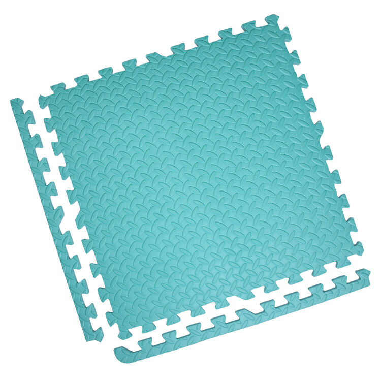 欢熊游戏垫子环保pe材质儿童叶子纹爬爬地垫泡沫垫子婴儿学步防摔保护