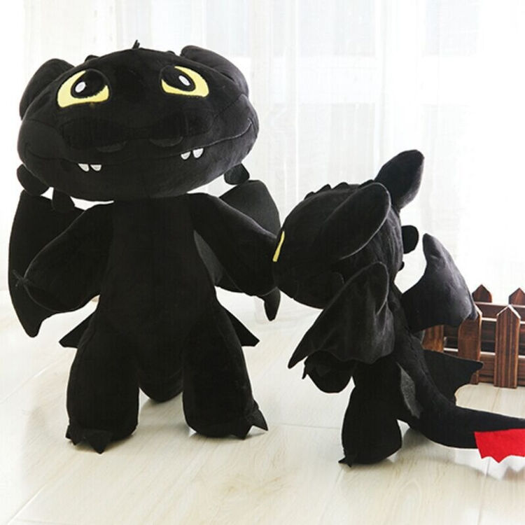 夜煞无牙仔没牙子玩偶公仔无牙仔娃娃 黑色 30cm