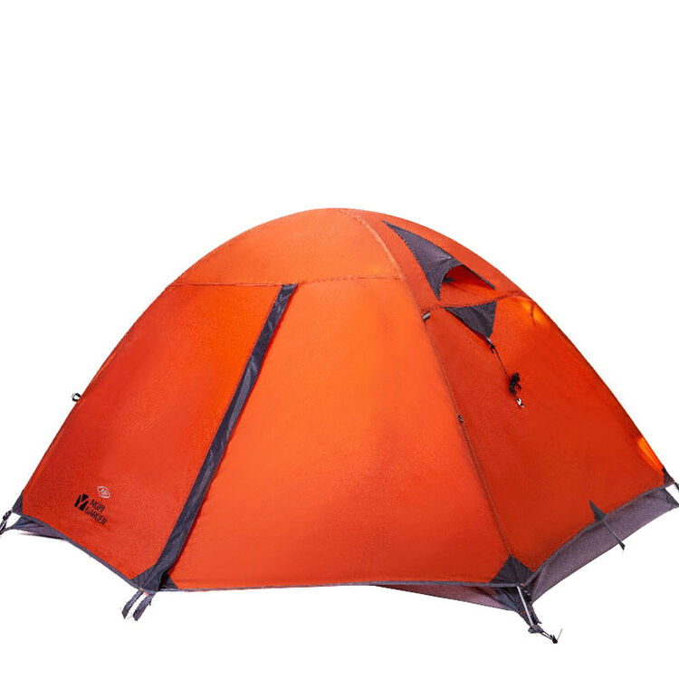 牧高笛冷山3air 三人双层铝杆帐篷3人帐篷家庭帐户外帐篷 桔红色