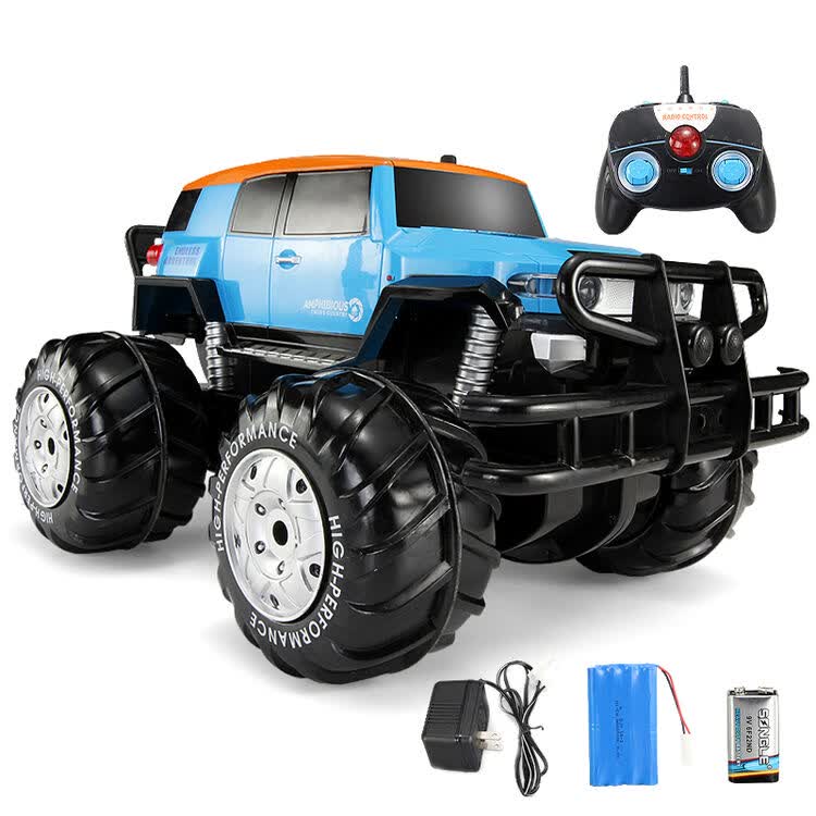 四驱遥控车 水陆两栖越野车遥控汽车玩具
