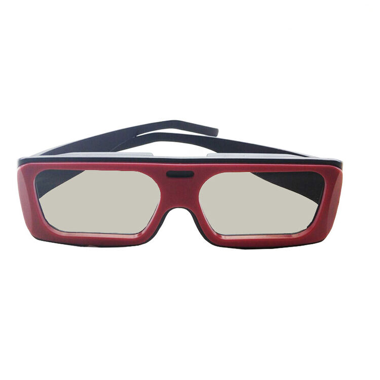 3d眼镜电影院专用偏光不闪式3d电视4d 5d通用三d立体眼睛 酒红色 红色