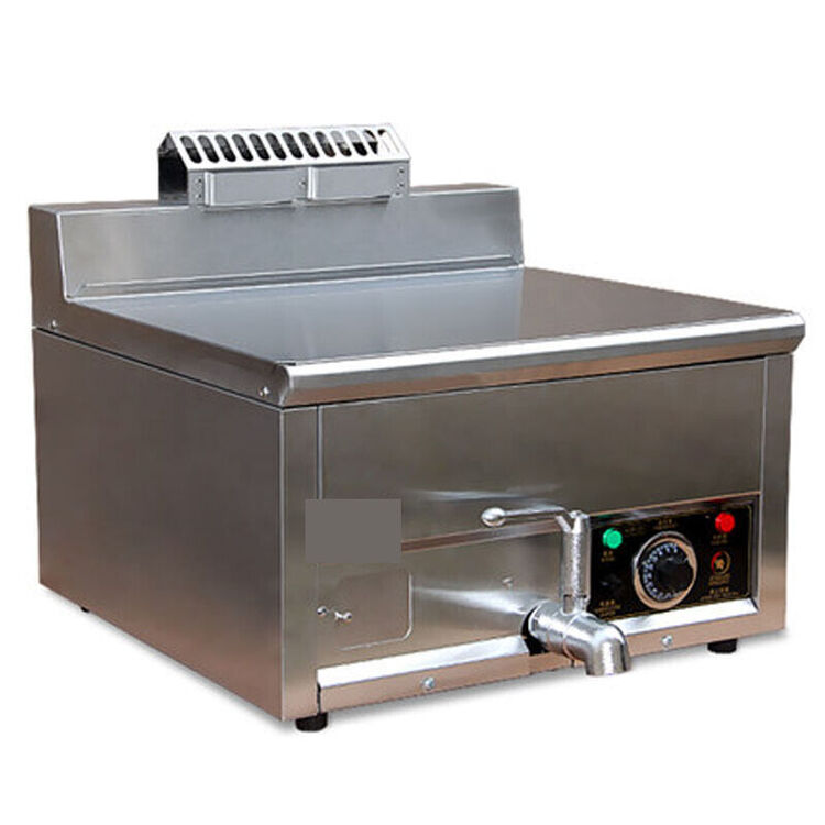 商用台式鸡排电炸炉 炸锅 电炸锅 汉堡店电炸炉 红色