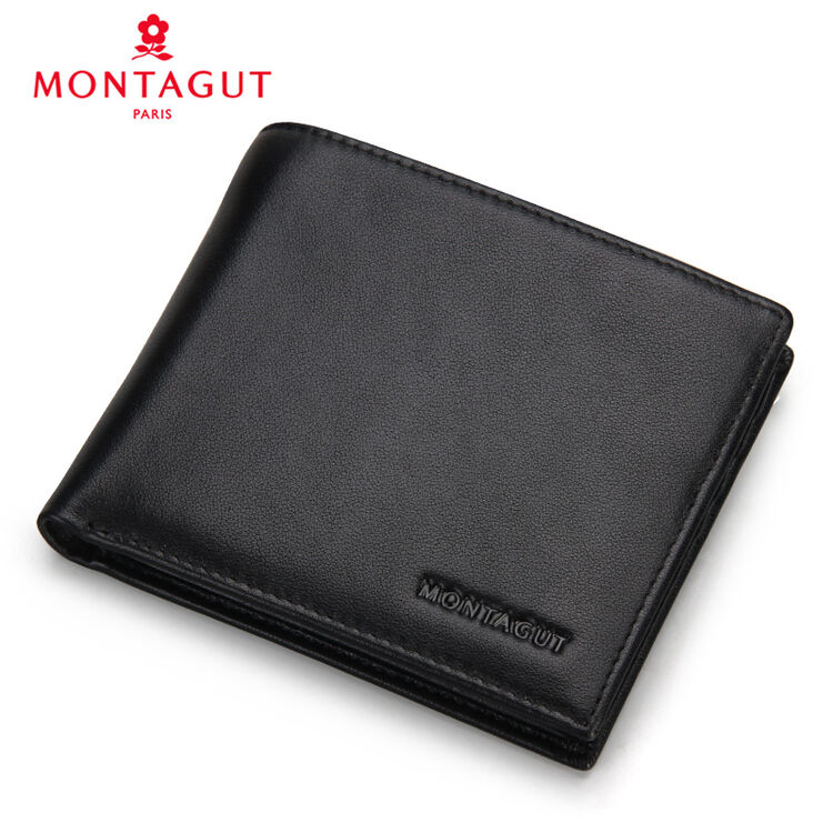 梦特娇钱包男士短款横款真皮正品钱夹超薄皮夹商务驾驶证头层牛皮