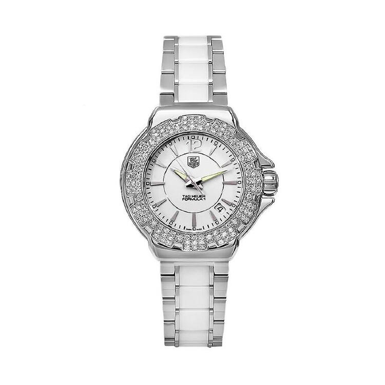 全球购泰格豪雅(tag heuer)女士手表 wah1215ba0861