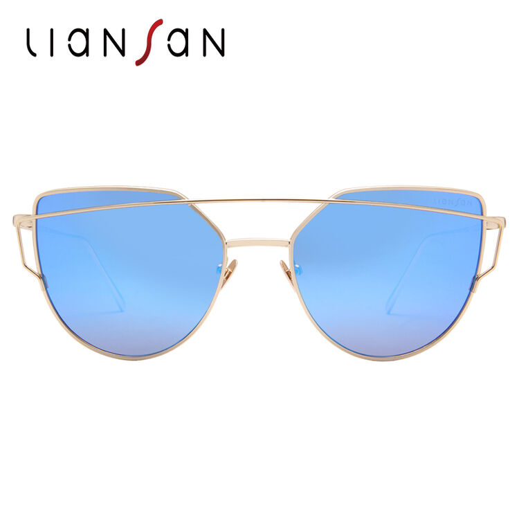 恋上liansan太阳镜女大框韩版潮流个性复古墨镜圆脸太阳眼镜2017夏季