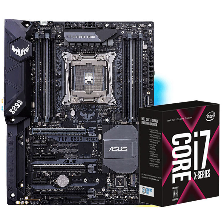 华硕tuf x299 mark 2主板(x299/lga 2066) 英特尔酷睿六核i7-7800x