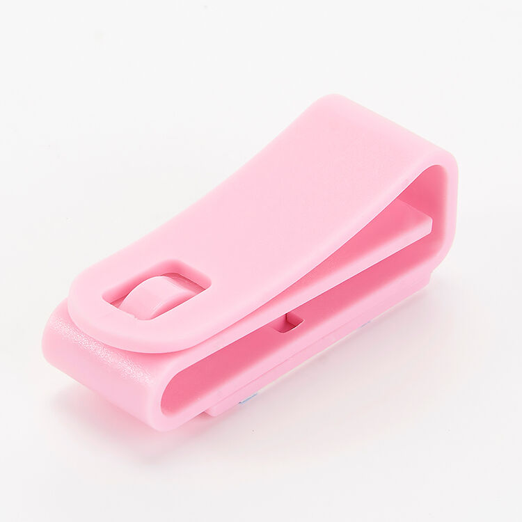按扣式厨卫便利毛巾夹 粉色 7*3*2.5cm