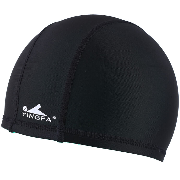 英发yingfa 泳帽 氨纶锦纶 布帽 黑色