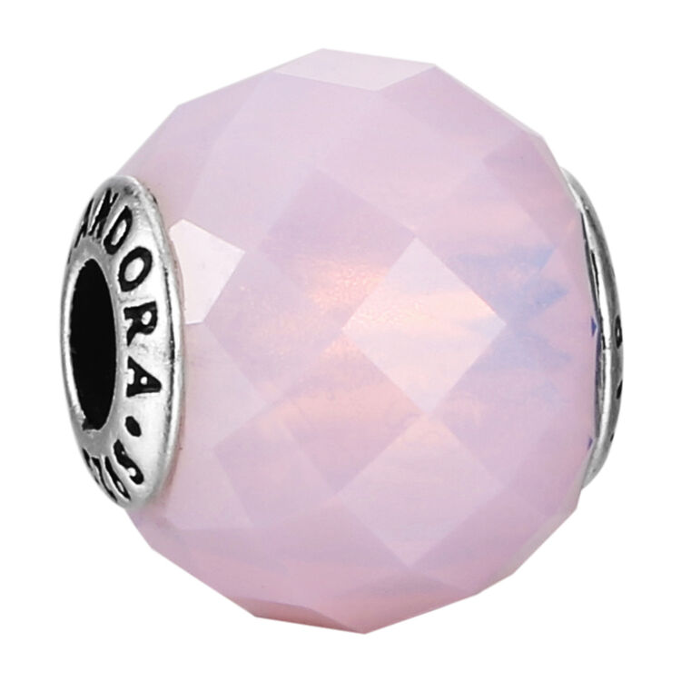 潘多拉pandora 粉色琉璃925银essence友谊串珠 796069nop七夕情人节