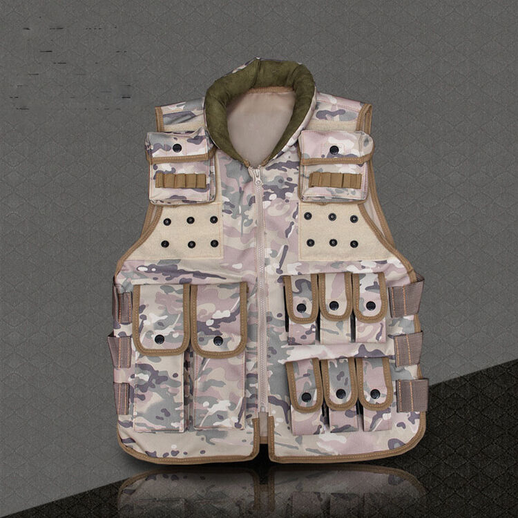 战术背心 作战马甲 户外野战防护 cp迷彩 均码