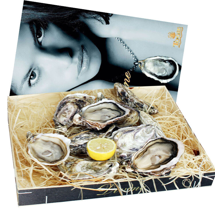 法国安芝莲生蚝n1 12只空运进口鲜活牡蛎