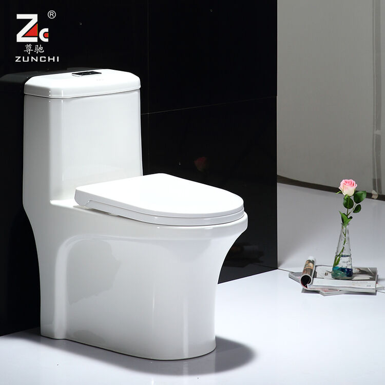 尊驰卫浴马桶反冲虹吸式节水座便器静音缓降抽水坐便器 z-8555 超漩