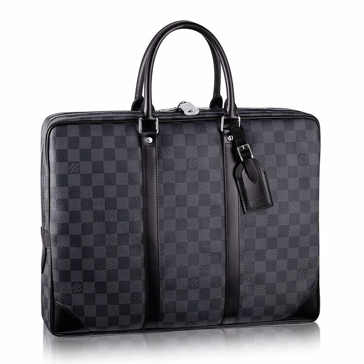 路易威登lv男包新款porte-documents老花公文包手提包 棋盘格n41125