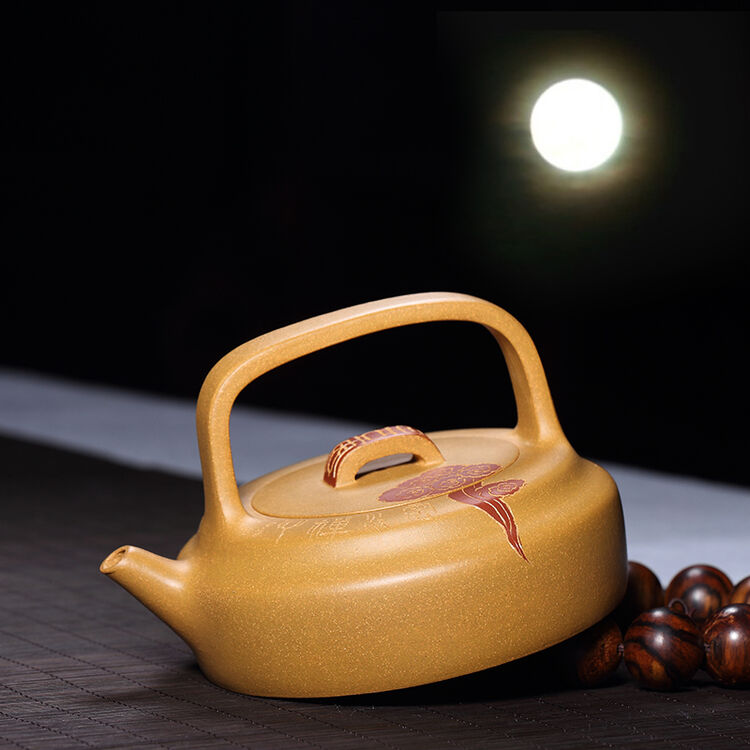 藏壶天下 宜兴紫砂壶名家戴晨光纯全手工茶壶茶具原矿黄金段泥祥云