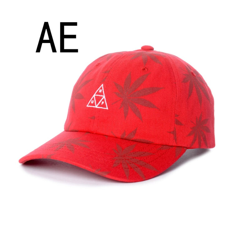 huf 420叶子节 特别款 麻叶 三角logo 棒球帽 美潮 棒球帽 弯帽檐