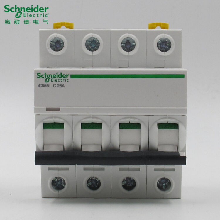 施耐德空气开关 c型 ic65n 4p c25a 小型断路器 第五代小型空气开关