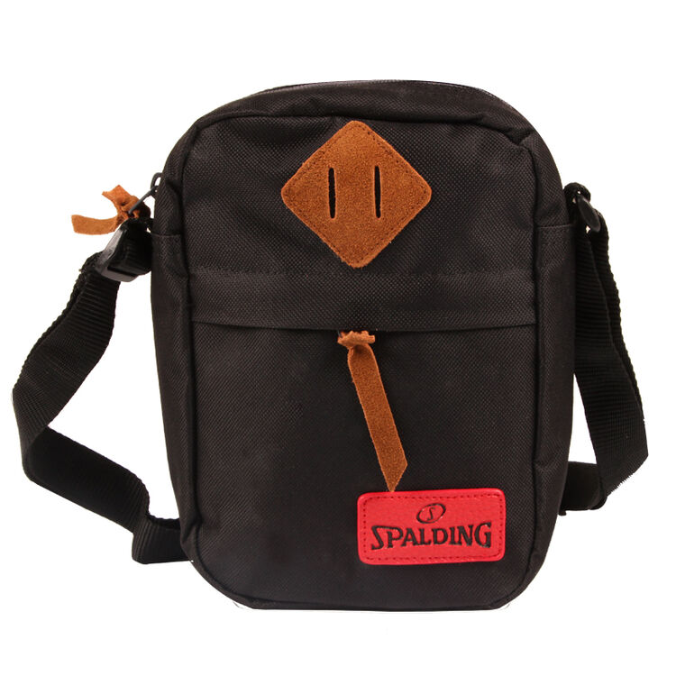spalding运动休闲小挎包单肩斜挎包30023-01黑色【图片 价格 品牌