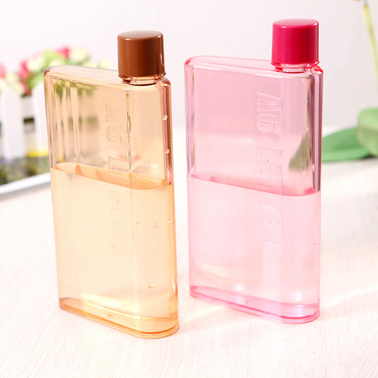 创意学生水壶便携水壶运动水壶 笔记本造型水壶 320毫升 粉色