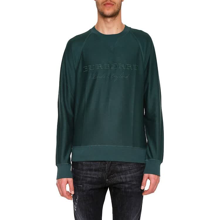 burberry/巴宝莉 男士绿色圆领卫衣套头衫 绿色 xl