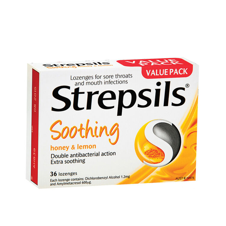澳洲直邮 strepsils使立消含片糖果柠蜜味润喉糖36颗 2盒价