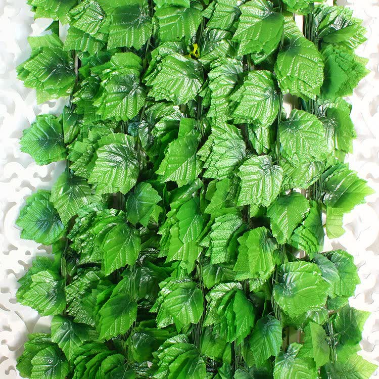 唯爱唯美 仿真葡萄叶假葡萄藤绿叶藤条装饰花假花藤塑料花藤蔓绿植物