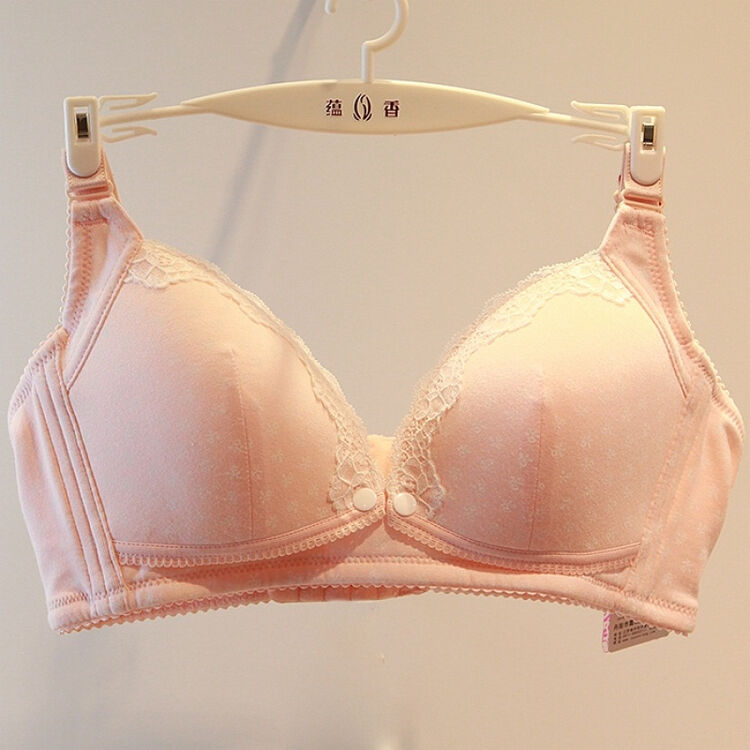 蕴香孕妇内衣胸罩薄模杯怀孕期无钢圈喂奶聚拢防下垂纯棉哺乳文胸