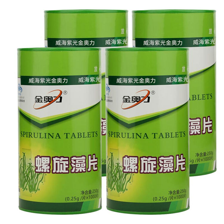 金奥力 三达紫光螺旋藻片 免疫力低下者保健品 1000片/瓶 1000*4瓶装