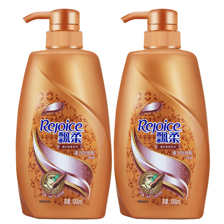 飘柔(rejoice) 飘柔洗发水 汉方系列 防掉发1000ml 2瓶