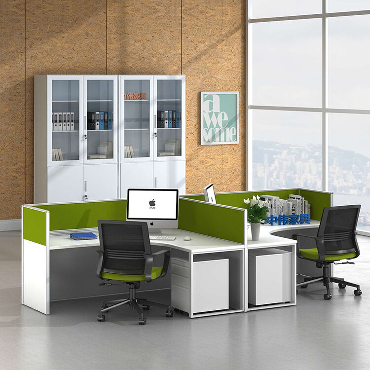 中伟办公家具屏风办公桌职员桌员工桌简约现代电脑桌办公工作位e字型2