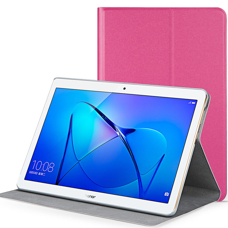 6英寸防摔壳适用华为荣耀ags-w09/l09 升级版二折支撑带壳玫红色送