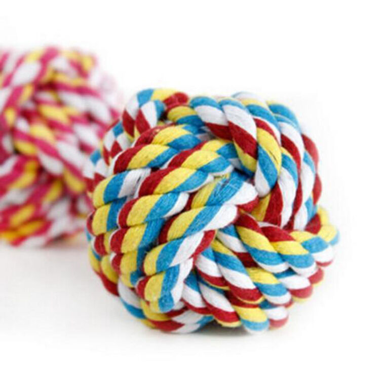 耐咬线球 顽皮狗狗 狗狗玩具磨牙玩具宠物玩具宠物用品 绳球 大号l