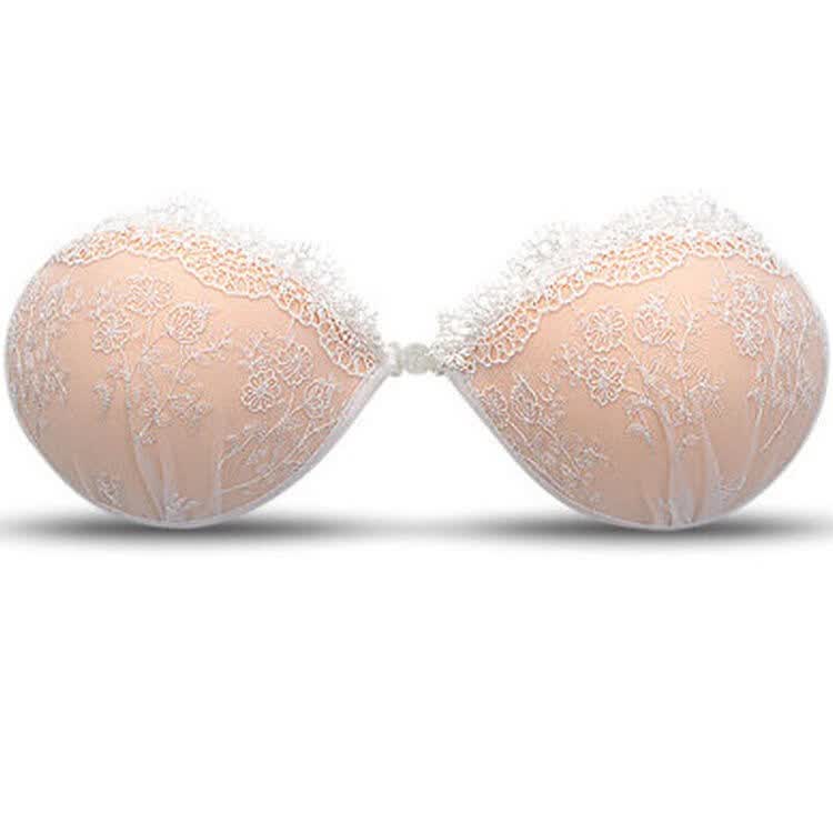 叶兹 蕾丝隐形文胸贴 防跑光硅胶文胸加厚婚纱新娘游泳小胸聚拢透气