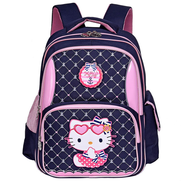 凯蒂猫 (hellokitty)儿童书包女小学生书包 可爱卡通小学生双肩背包