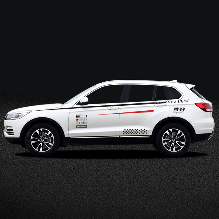 lma洛玛 汉腾x7改装专用车身贴纸 汉腾x7汽车拉花腰线全车贴 汽车个性