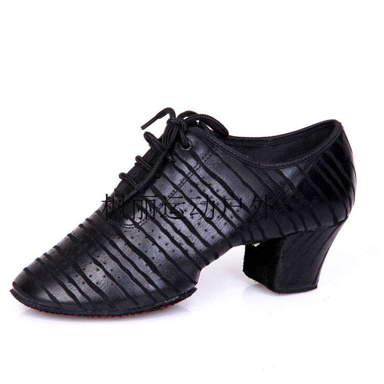 广场交易舞 女教师两点 拉丁舞 舞蹈鞋 竹叶纹 36